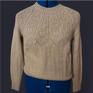 Talbots Women’s Beige Crewneck Sweater